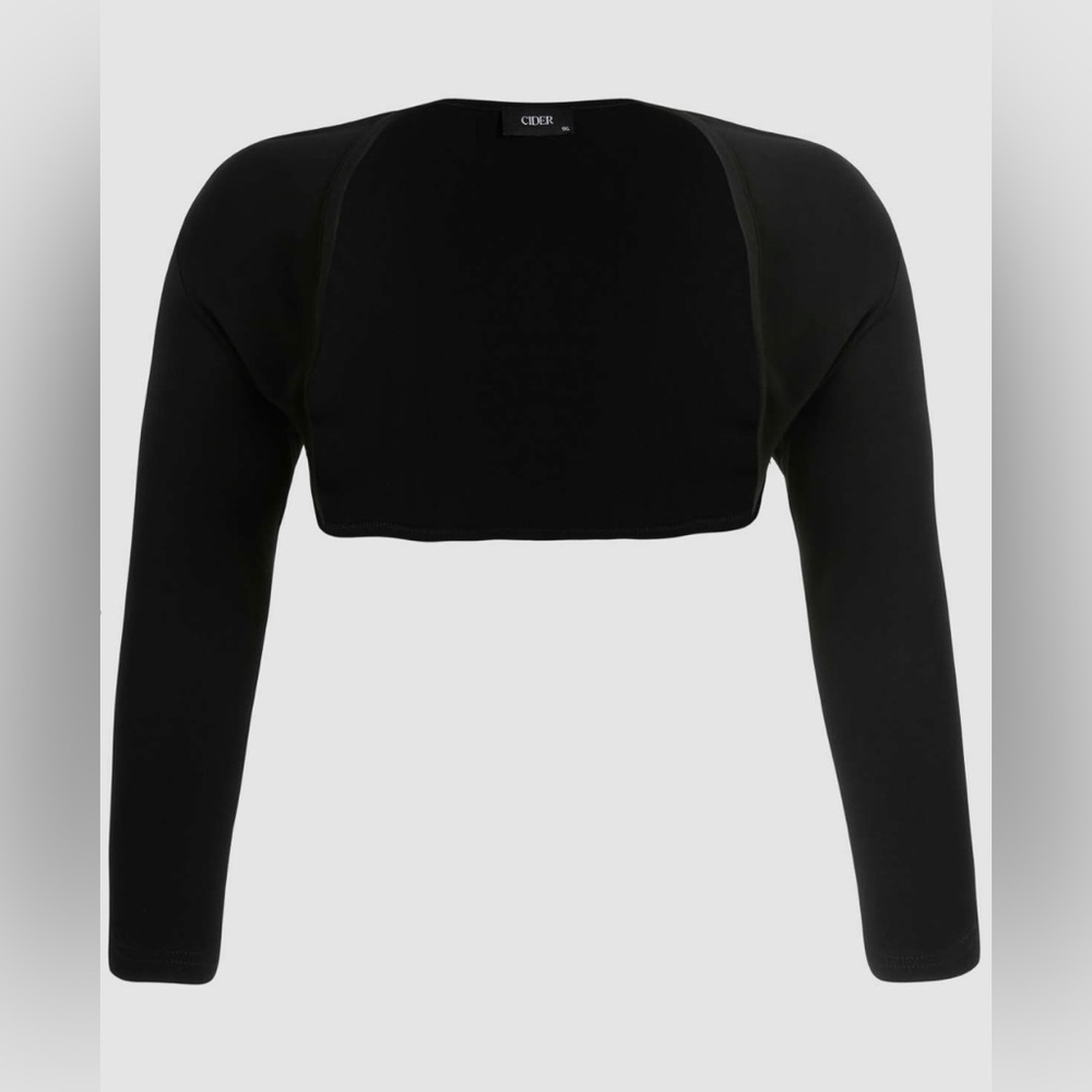Cider Black Bolero Cardigan in Size 3XL